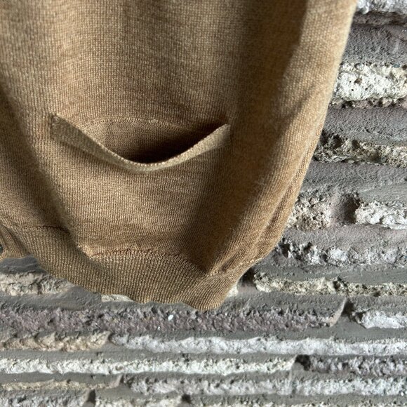 Paul Fredrick Brown Merino Wool Cardigan Sweater Vest Size XL - Picture 5 of 7